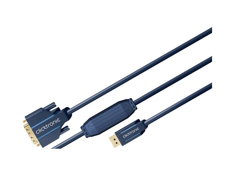 Kabel DisplayPort / DVI 5m Clicktronic
