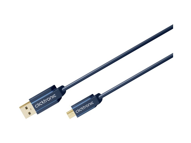 Kabel USB 2.0 A / B mini 3m Clicktronic