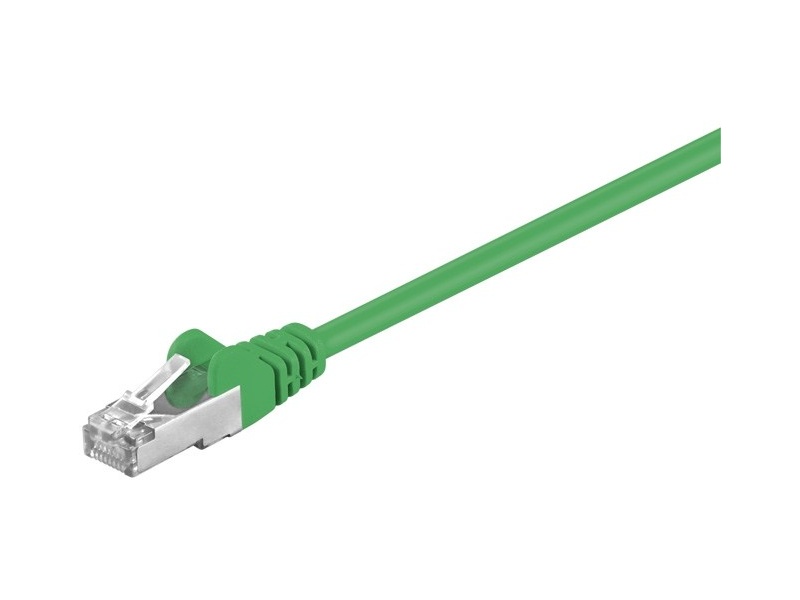 Kabel Patchcord CAT 5e SF/UTP RJ45/RJ45 1m zielony