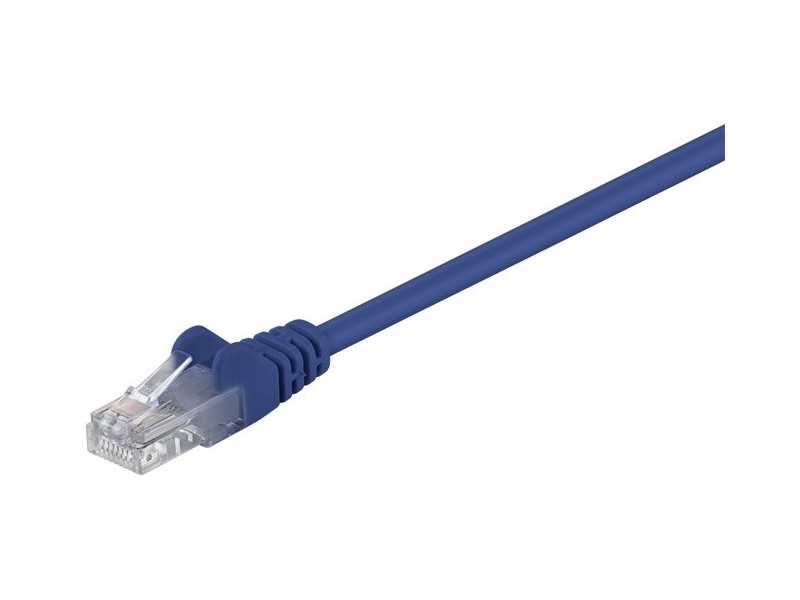 Kabel Patchcord CAT 5e U/UTP RJ45/RJ45 0,5m niebieski