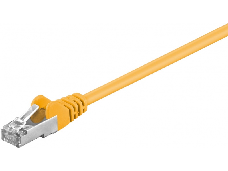 Kabel Patchcord CAT 5e F/UTP RJ45/RJ45 0,25m żółty