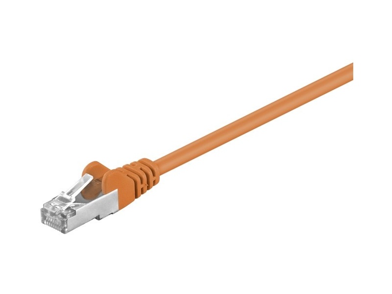 Kabel Patchcord CAT 5e SF/UTP RJ45/RJ45 0,5m pomarańczowy