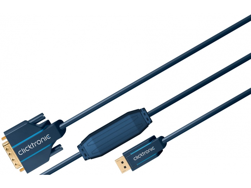 Kabel DisplayPort / DVI 1m Clicktronic