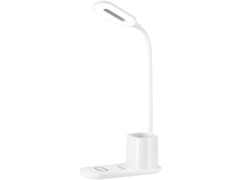Lampka LED na biurko z ładowarką indukcyjną (biała)