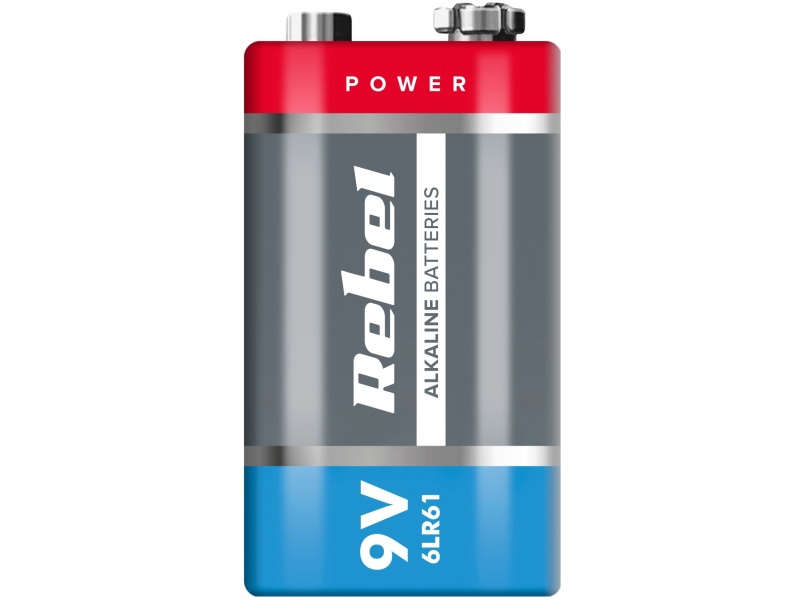 Baterie alkaliczne REBEL 9V 6LR61