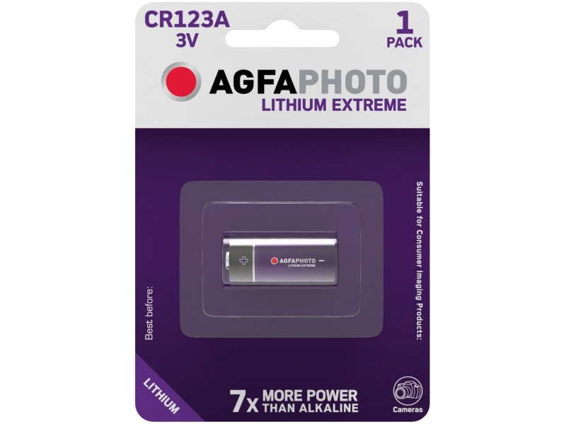 Bateria AgfaPhoto CR123 1szt./blist.