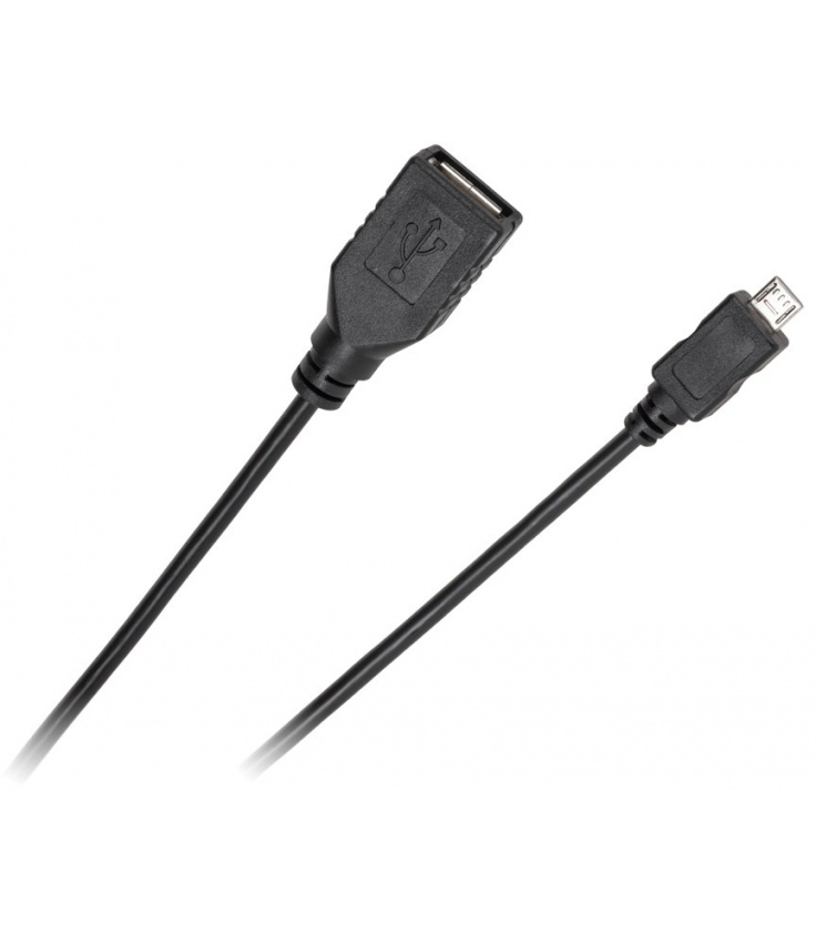 Kabel USB - micro USB gniazdo-wtyk 0.2m Standard