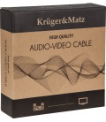 Kabel głośnikowy 3.0m Kruger&Matz (wtyki banan) - komplet 2szt