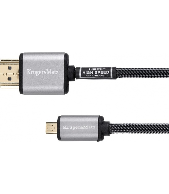 Kabel HDMI - micro HDMI wtyk-wtyk (A-D)  3.0m Kruger&amp,Matz