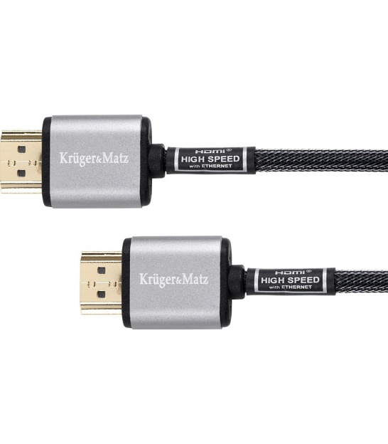 Kabel HDMI - HDMI wtyk-wtyk (A-A)  3.0m Kruger&amp,Matz
