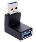 Przejście USB wtyk A - A gniazdo kątowe