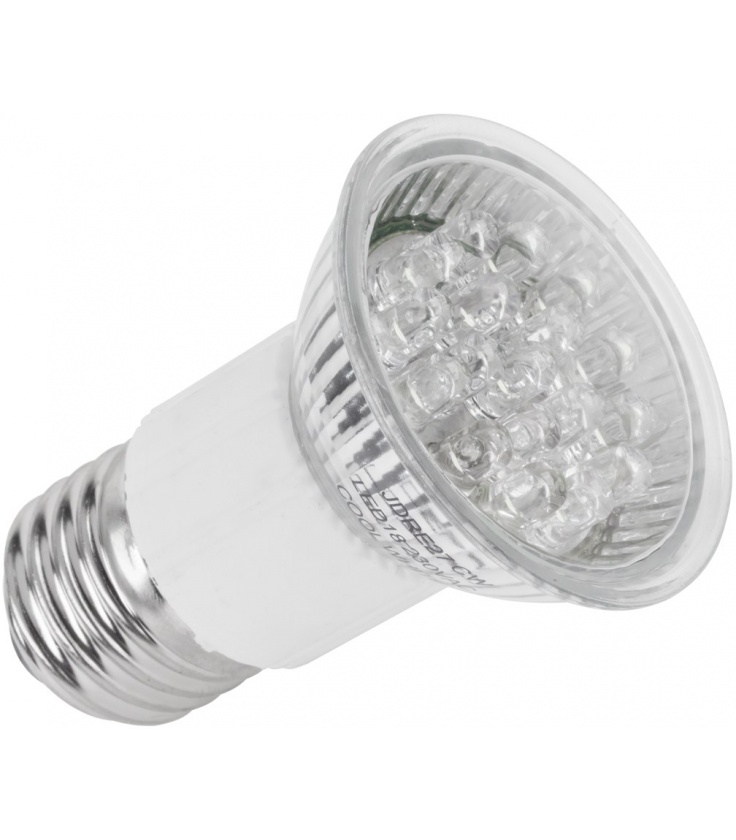 Żarówka 18 LED E27, zimne białe, JDR 230V