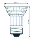 Żarówka 18 LED E27, zimne białe, JDR 230V
