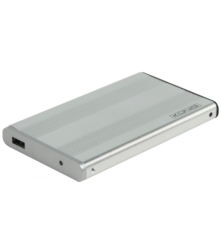 Obudowa dysku IDE 2,5" USB 2.0 srebrna