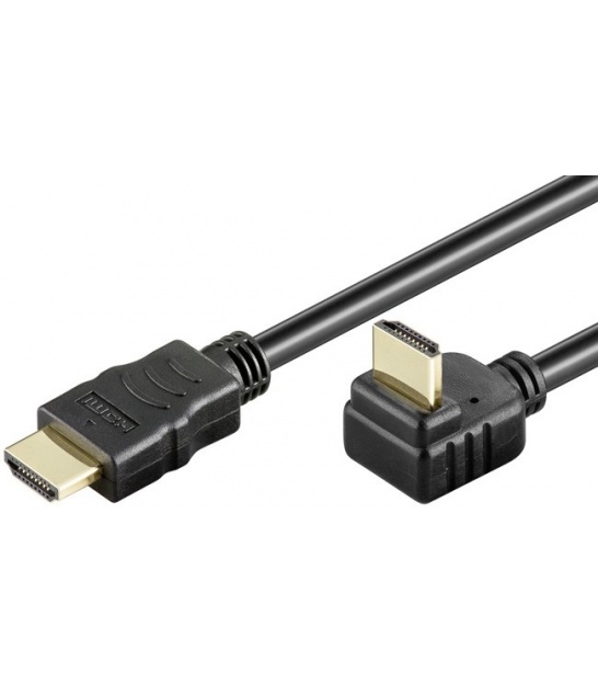 Kabel HDMI / HDMI 5m (kątowy wtyk 270°) Goobay
