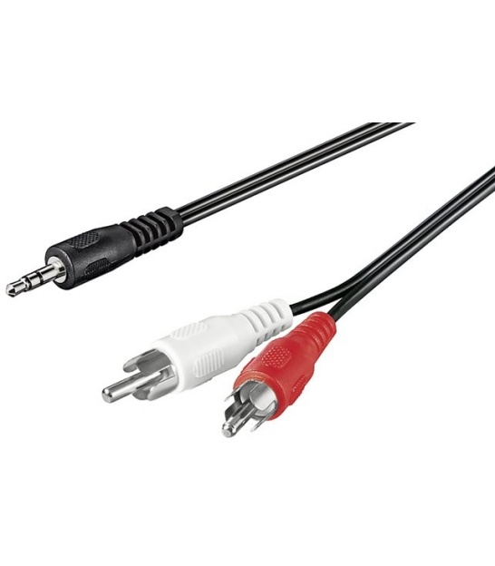 Kabel przejściowy jack Cinch (RCA) 3,5 mm HQ