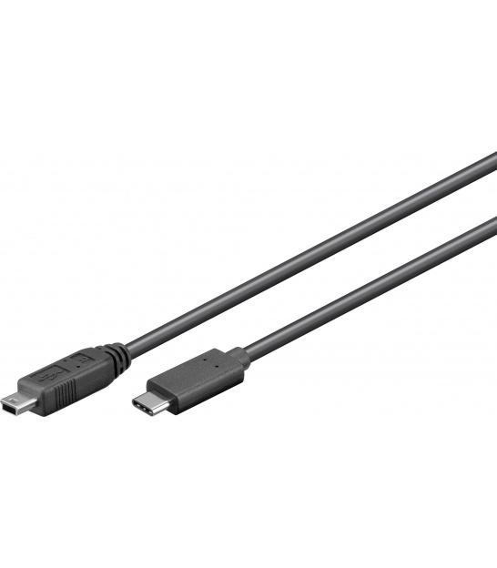 USB 2.0 HighSpeed Kabel 0,5 m, Czarny