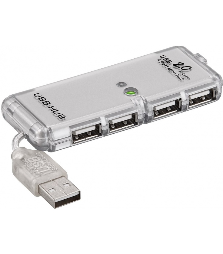4-portowy koncentrator USB 2.0 Hi-Speed/rozdzielacz