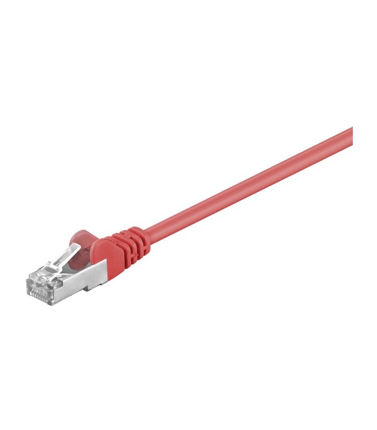 Kabel Patchcord CAT 5e SF/UTP RJ45/RJ45 0,5m czerwony