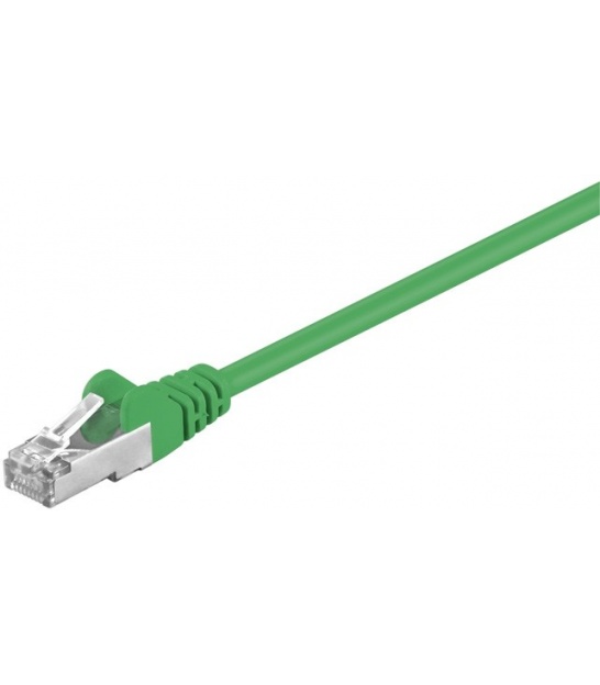 Kabel Patchcord CAT 5e SF/UTP RJ45/RJ45 0,5m zielony