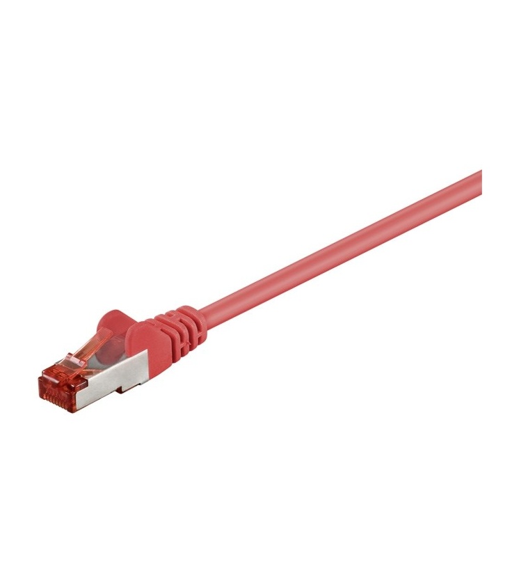 Kabel Patchcord CAT 6 S/FTP PIMF RJ45/RJ45 15m czerwony