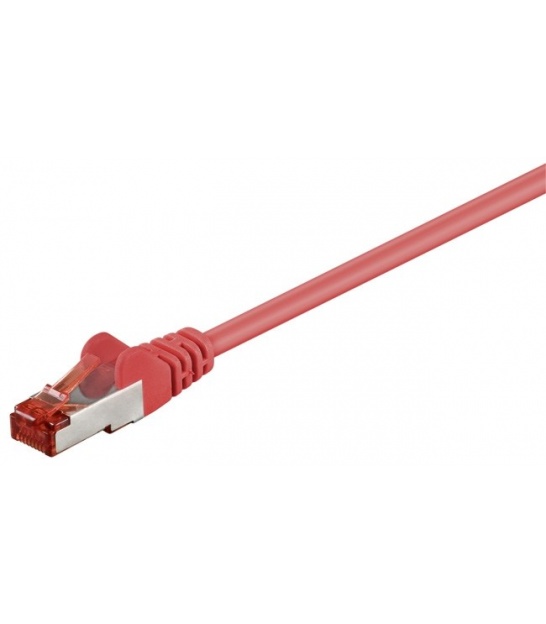 Kabel Patchcord CAT 6 S/FTP PIMF RJ45/RJ45 50m czerwony