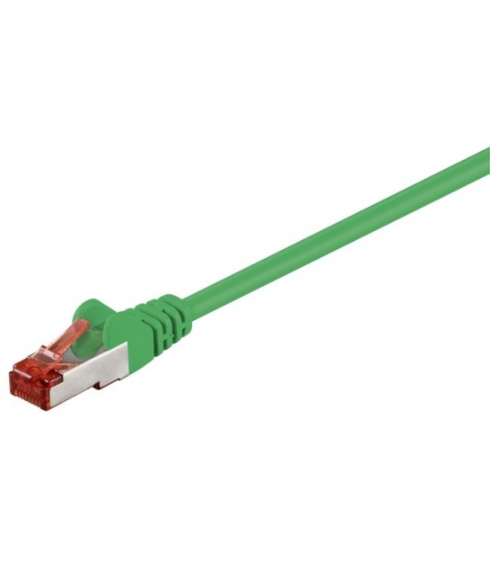 Kabel Patchcord CAT 6 S/FTP PIMF RJ45/RJ45 0.50m zielony