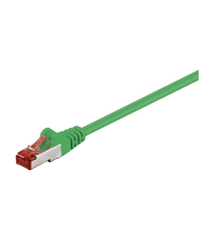 Kabel Patchcord CAT 6 S/FTP PIMF RJ45/RJ45 0.50m zielony