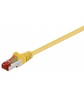 Kabel Patchcord CAT 6 S/FTP PIMF RJ45/RJ45 0.50m żółty