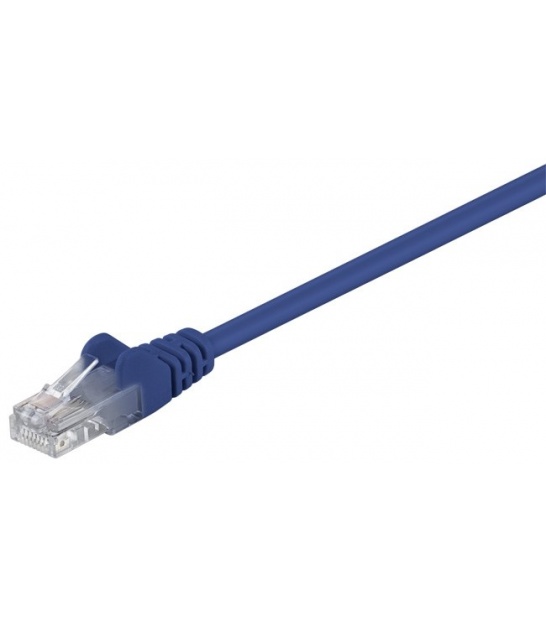 Kabel Patchcord CAT 5e U/UTP RJ45/RJ45 0,5m niebieski