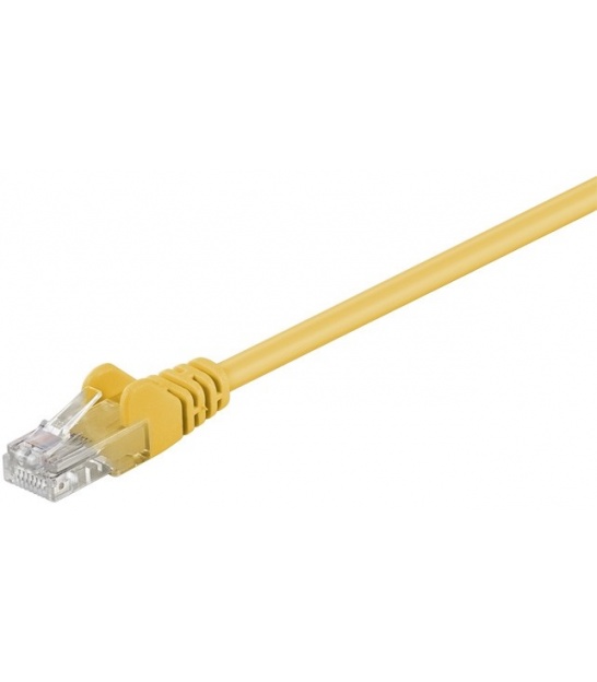 Kabel Patchcord CAT 5e U/UTP RJ45/RJ45 0,5m żółty