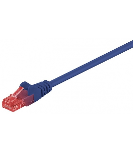 Kabel Patchcord CAT 6 U/UTP RJ45/RJ45 3m niebieski