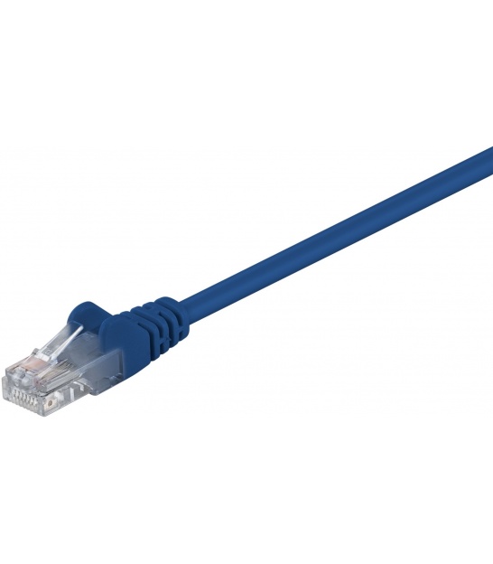 Kabel Patchcord CAT 5e U/UTP RJ45/RJ45 0,25m niebieski