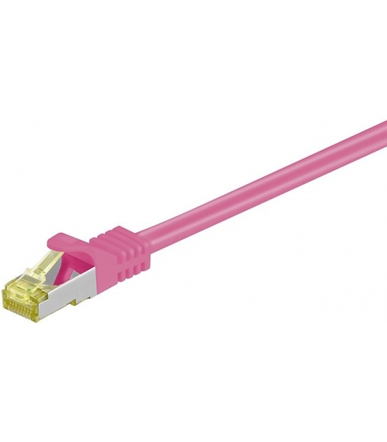 Kabel Patchcord CAT 7 S/FTP PIMF (z wtykami CAT 6a RJ45/RJ45) 2m purpurowy