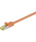 Kabel Patchcord CAT 7 S/FTP PIMF (z wtykami CAT 6a RJ45/RJ45) 5m pomarańczowy