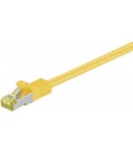 Kabel Patchcord CAT 7 S/FTP PIMF (z wtykami CAT 6a RJ45/RJ45) 10m żółty