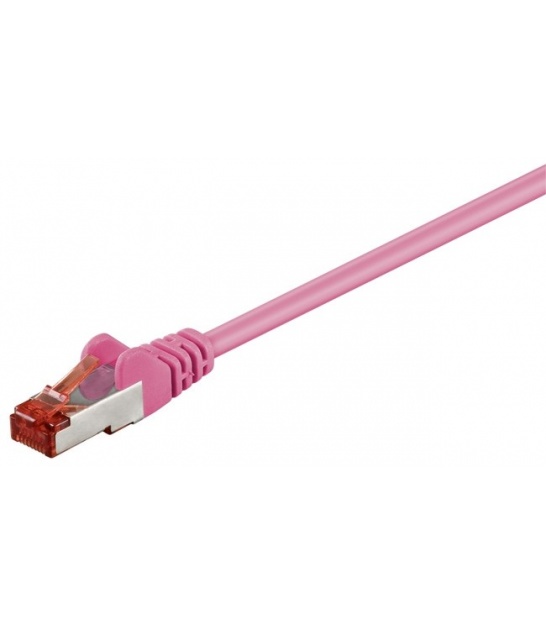 Kabel Patchcord CAT 6 S/FTP PIMF RJ45/RJ45 0.15m purpurowy
