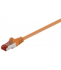 Kabel Patchcord CAT 6 S/FTP PIMF RJ45/RJ45 0.15m pomarańczowy