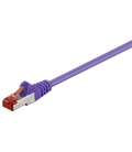 Kabel Patchcord CAT 6 S/FTP PIMF RJ45/RJ45 0.15m fioletowy
