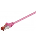 Kabel Patchcord CAT 6 S/FTP PIMF RJ45/RJ45 0.50m purpurowy