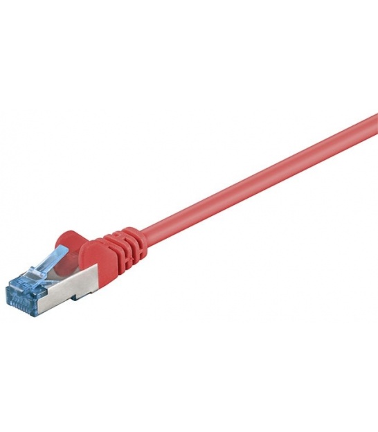 Kabel Patchcord CAT 6a S/FTP PIMF RJ45/RJ45 1m czerwony