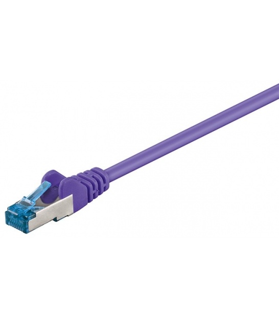 Kabel Patchcord CAT 6a S/FTP PIMF RJ45/RJ45 1m fioletowy