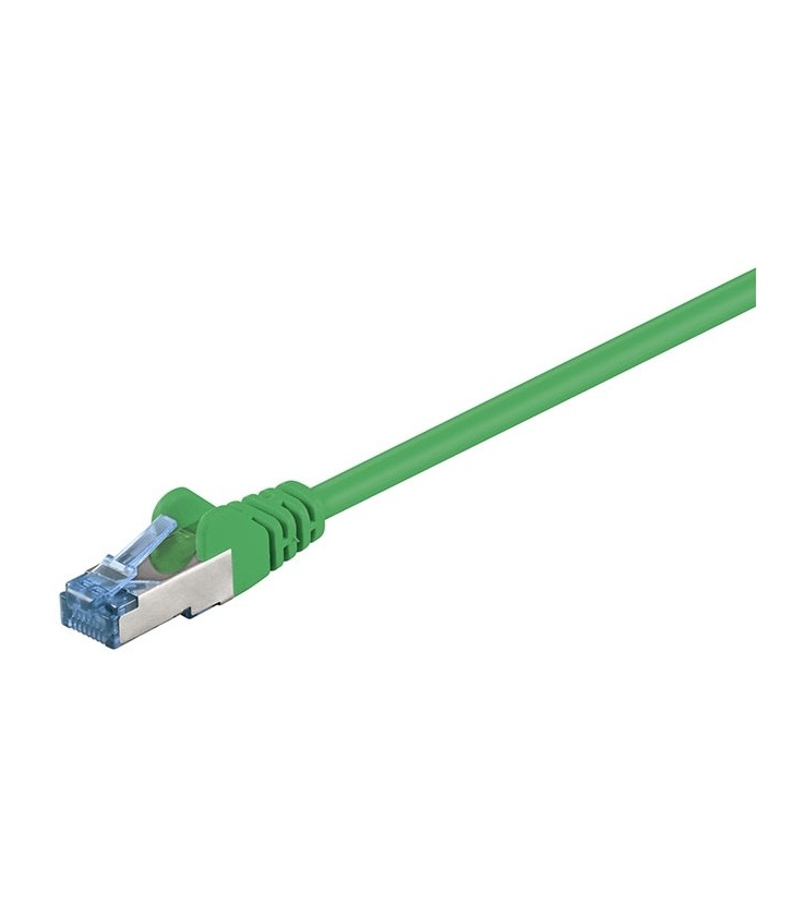 Kabel Patchcord CAT 6a S/FTP PIMF RJ45/RJ45 10m zielony