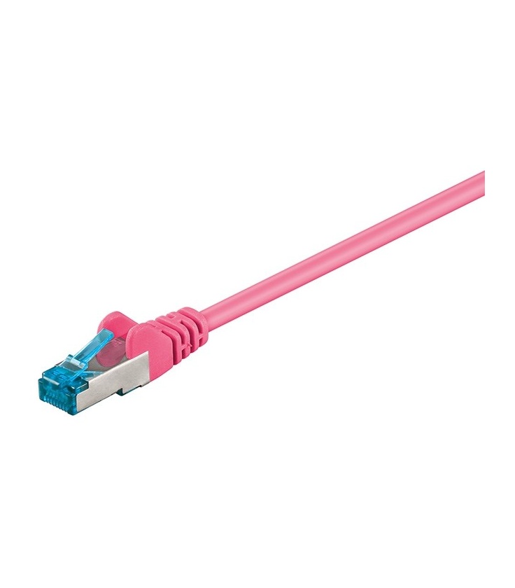 Kabel Patchcord CAT 6a S/FTP PIMF RJ45/RJ45 10m purpurowy