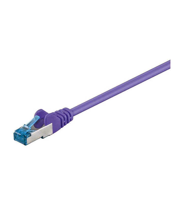 Kabel Patchcord CAT 6a S/FTP PIMF RJ45/RJ45 10m fioletowy