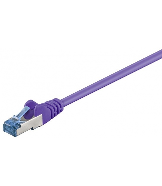 Kabel Patchcord CAT 6a S/FTP PIMF RJ45/RJ45 3m fioletowy
