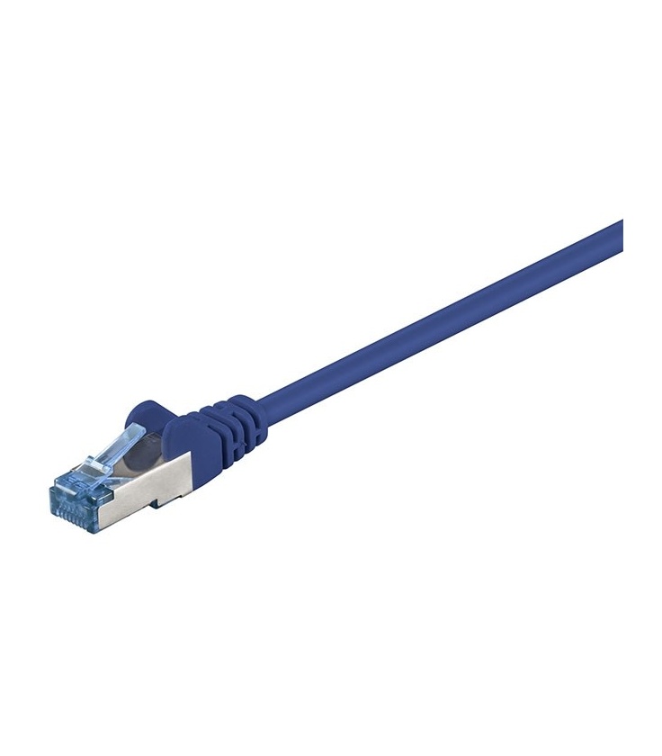 Kabel Patchcord CAT 6a S/FTP PIMF RJ45/RJ45 5m niebieski