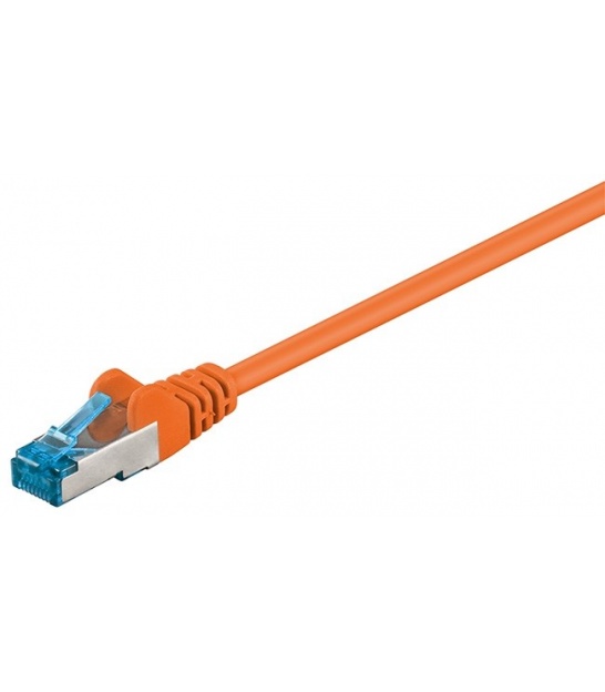 Kabel Patchcord CAT 6a S/FTP PIMF RJ45/RJ45 5m pomarańczowy