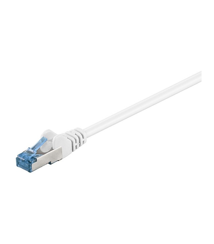 Kabel Patchcord CAT 6a S/FTP PIMF RJ45/RJ45 5m biały