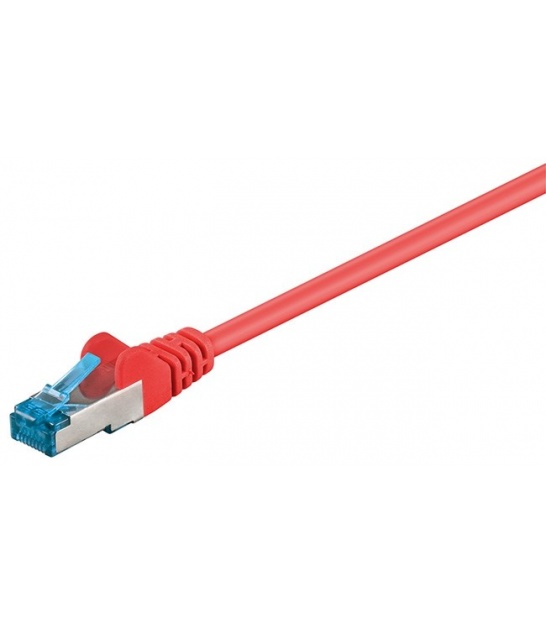 Kabel Patchcord CAT 6a S/FTP PIMF RJ45/RJ45 7.5m czerwony
